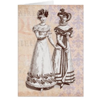 Costumes Parisiens 1821 Regency French Fashions Cards