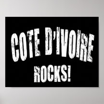 Cote D&Apos;Ivoire Rocks! Posters