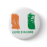 Cote D' Ivore Flag design Pinback Buttons