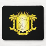 Côte d'Ivoire Coat of Arms mousepads