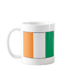 Cote d'Ivoire Flag Map Classic Mug