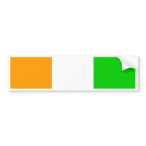 Cote Divoire Flag bumper stickers