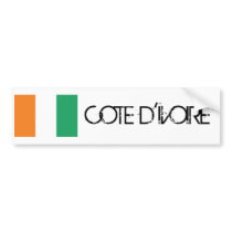 Cote d'Ivoire Flag Bumper Stickers