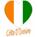 Cote D'Ivoire Flag Heart t-shirts by Vexillophile Cote D'Ivoire Flag Heart t-shirts