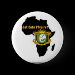 "Côte d'Ivoire" Flag T-Shirt  And Etc Pinback Buttons