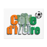 Côte d'Ivoire football Les Éléphants soccer gifts postcards