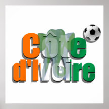 Côte d'Ivoire football Les Éléphants soccer gifts Poster