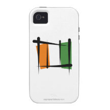 Côte d'Ivoire Ivory Coast Brush Flag Vibe iPhone 4 Case
