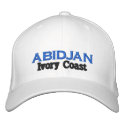 Côte d'Ivoire, Ivory Coast hat embroidered hats by AFRICANKOKO Côte d'Ivoire, Ivory Coast hat embroidered hats