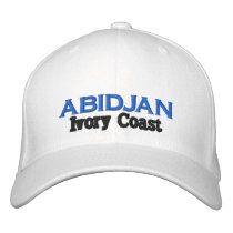 Côte d'Ivoire, Ivory Coast hat embroidered hats by AFRICANKOKO Côte d'Ivoire, Ivory Coast hat embroidered hats