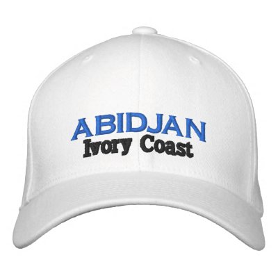 Côte d'Ivoire, Ivory Coast hat Embroidered Hats by AFRICANKOKO