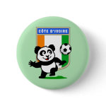 This adorable little panda is too cute! He's featured in front of a large flag from Cote D'IVoire (Ivory Coast) and ready to play football and score some goals. This cute design is perfect for football players and soccer fans! You can totally customize this gift! Change the color, move the design around, add your own text or images -- make it your own!