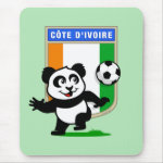 This adorable little panda is too cute! He's featured in front of a large flag from Cote D'IVoire (Ivory Coast) and ready to play football and score some goals. This cute design is perfect for football players and soccer fans! You can totally customize this gift! Change the color, move the design around, add your own text or images -- make it your own!