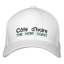 Cote d'Ivoire, THE IVORY COAST Hat embroidered hats