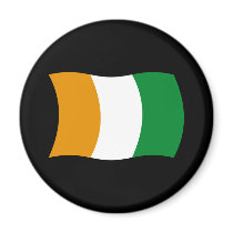 Cote d'lvoire (Ivory Coast) Flag Magnet by livingflags Cote d'lvoire (Ivory Coast) Flag Magnet