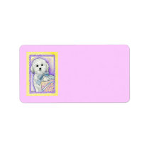Coton de Tulear Address Label labels