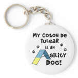 Coton de Tulear Agility Dog Keychains