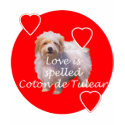 COTON de Tulear Love t-shirts by knewfy COTON de Tulear Love t-shirts