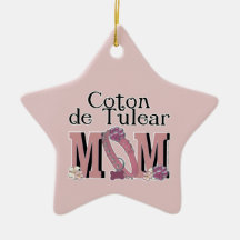 Coton de Tulear MOM Christmas Ornaments