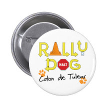 Coton de Tulear Rally Dog Pins
