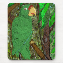 Cotorra Puertorriqueña/Puertorican Parrot mousepads by kamizzz Cotorra Puertorriqueña/Puertorican Parrot mousepads