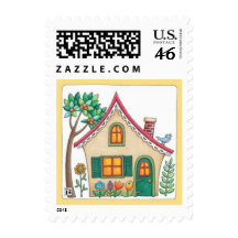 Cottage 3 stamp