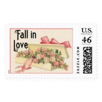 Cottage Chic Boxed Roses Fall in Love Stamp