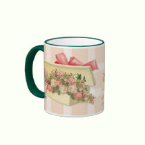 Cottage Chic Boxed Roses Mug mugs