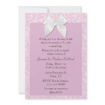 Cottage Chic Couple's Baby Girl Shower Invitation