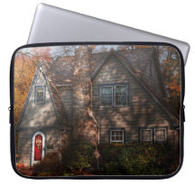 Cottage - Cranford, NJ - Autumn Cottage Computer Sleeves