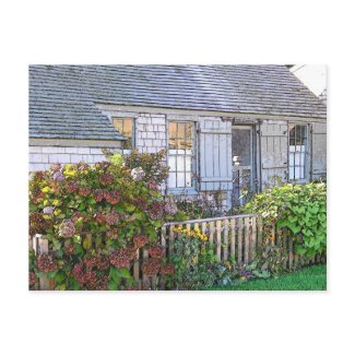 Cottage in Sconset postcard