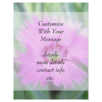 Cottage Pinks - Dianthus Flyer Design