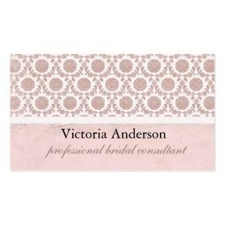 Cottage Rose - Shabby Chic Elegant Business Card