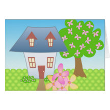 Cottage – Spring Greeting Card