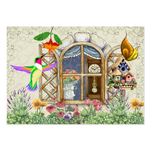 Cottage Window Gift Card - SRF Business Card Templates (front side)