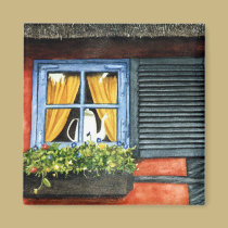 Cottage Window magnets