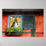 Cottage Window Poster