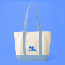Cottage with Picket Fence (Blue) bags