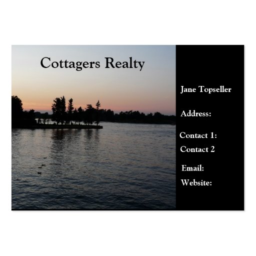 Cottagers Realty-Real Estate Business Card Template (front side)