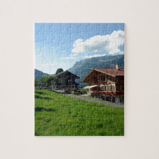 Cottages and greenery in Switzerland Puzzles