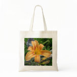 Cotton Bag With Orange Daylily-Tiger Lily Flower bags