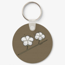 Cotton Boll Keychain