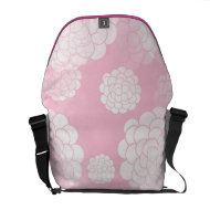 Cotton Candy Dreams Pink and White Floral rickshawmessengerbag