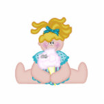 Cotton Candy Girl and Mouse Photo Cutout