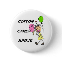 Cotton Candy Junkie buttons