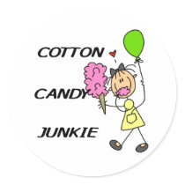 Cotton Candy Junkie stickers