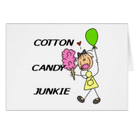 Cotton Candy Junkie Tshirts and Gifts card