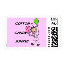 Cotton Candy Junkie Tshirts and Gifts Postage Stamp