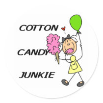 Cotton Candy Junkie Tshirts and Gifts stickers