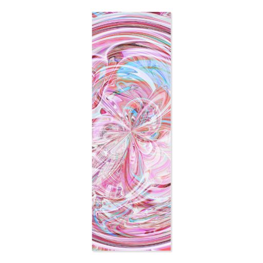 Cotton Candy Mandala Bookmark Business Card (front side)